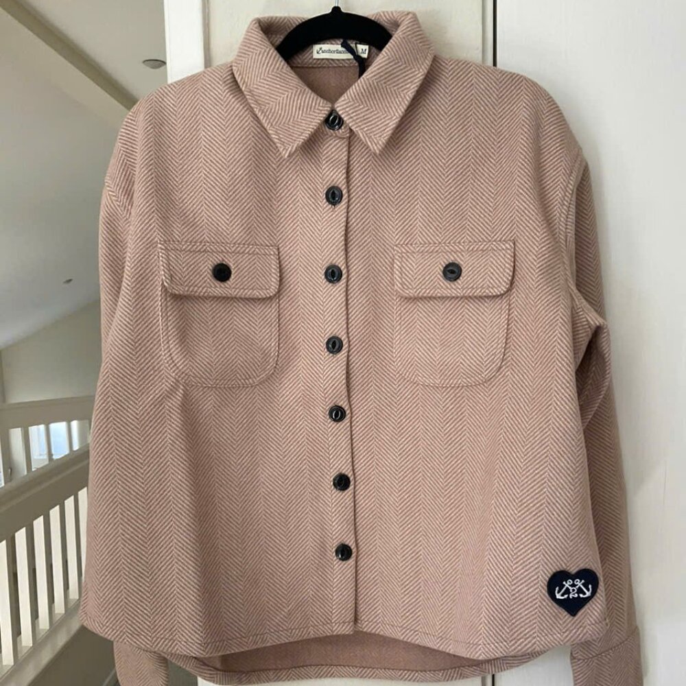 BEIGE HERRINGBONE JACKET